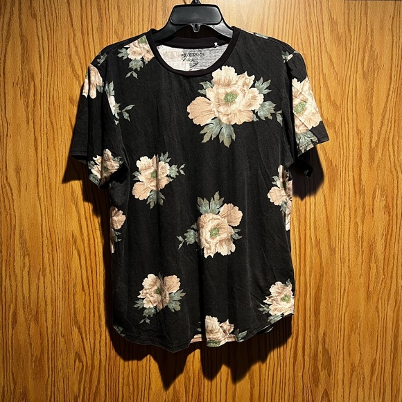PacSun Faded Floral / Hawaiian Shirt (scallop fit) men size M - Picture 1 of 1